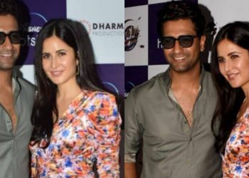 अपनी फिल्म की स्क्रीनिंग पर विक्की और कटरीना दिखे साथ, दोनो की जोड़ी ने ढाया कहर