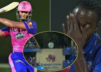 MIvRR: Jofra Archer की गेंद को Yashasvi Jaiswal ने भेजा मैदान से बाहर, देखती रह गई Mumbai Indians की पूरी टीम, वीडियो वायरल